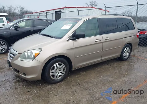 2007 Honda Odyssey Ex-L z USA, uszkodzony, nr VIN 5FNRL38627B419617